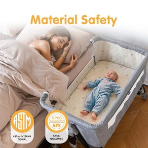 Cuna Premium para Bebé, Portátil, Plegable, Multifuncional, Segura, Convertible en Cama Grande para Recién Nacidos e Infantes de 0 a 36 Meses, Diseño Moderno - Product Image 2