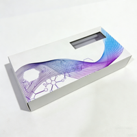 Boîte d'emballage personnalisée pour flacon de peptides avec autocollant, fermeture magnétique recyclable, étiquette holographique brillante, boîte pour flacon de peptides
