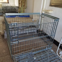 Cages à palettes robustes pour entrepôt, en zinc galvanisé, à mailles fines et durables