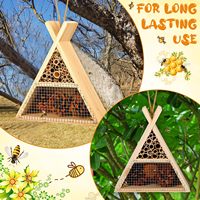 Maison d'abeille maçon en bois sur mesure Bug Hotel Insect Hotel - Backyard Insect House, Bumble Bee House