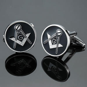 Boutons de manchette maçonniques pour hommes, boutons de manchette pour chemise française, vente en gros, logo de parti politique, logo maçonnique dollar - Product Image 5