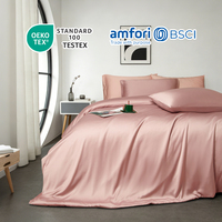 Ensemble de housse de couette en bambou de luxe, taille king, 300 fils, motif uni moderne, fermeture à boutons, lavable en machine, certifié OEKO-TEX, literie