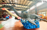 Modèle d'animal marin, statue animée de Plesiosaure pour la décoration des parcs marins, des centres commerciaux et des aquariums