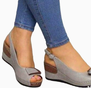 รองเท้าแตะสีน้ำเงินสำหรับผู้หญิงไซส์ใหญ่ ปี <span class=keywords><strong>2026</strong></span> พร้อมซับในหนังแท้ รองเท้าสำหรับงานปาร์ตี้สำหรับสาวๆ - Product Image 5