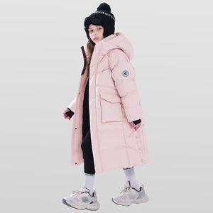 Vêtements pour enfants en direct d'usine, vêtements d'extérieur coupe-vent, long manteau d'hiver pour adolescents, garçons et filles, veste chaude pour enfants pour l'extérieur - Product Image 6