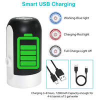 Distributeur d'eau portable électrique sans fil rechargeable USB de qualité supérieure pour usage extérieur, chaud et froid, avec batterie intégrée, vente en gros