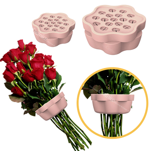 New Arrival Silicone Spiral Stem Holder <b>for</b> Vases Durable Silicone Spiral DIY <b>Bouquet</b> Twister <b>Flower</b> Arrangement Holder - Product Image 1