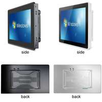 Computadora Industrial Integrada con Pantalla Táctil de 21.5 Pulgadas, IP65 Resistente al Agua, Montaje en Pared, X86 J4125/J6412, 4GB RAM, Almacenamiento SSD, Multi-OS