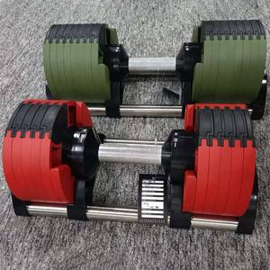 Haltères réglables pour la <span class=keywords><strong>musculation</strong></span>, accessoires <span class=keywords><strong>de</strong></span> fitness, empilables en acier, 20 kg, avec plateau - Product Image 6