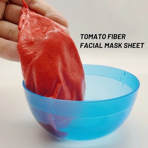 Masque facial en feuille <span class=keywords><strong>de</strong></span> fibre végétale <span class=keywords><strong>de</strong></span> couleur tomate Y337, biodégradable, antioxydant, pour soins professionnels <span class=keywords><strong>de</strong></span> la peau, OEM - Product Image 3
