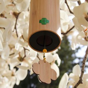 Campana de viento portátil de estilo chino, campana retro de bambú para la curación del estado de ánimo, para yoga y meditación - Product Image 2