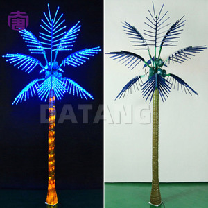 Sturdy Led Coconut Palm <b>Tree</b> <b>Light</b> Attractive Tropical Decor For Backyard Hotel Outdoor Party Illumination For Sale - Product Image 6