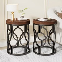 Table basse moderne pour la décoration intérieure Table d'appoint en bois de style design antique pour les salons et les chambres à coucher Table d'appoint portable pour la maison et le bureau