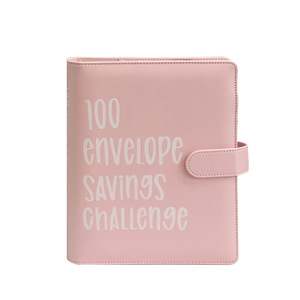 100 Enveloppe Défi <span class=keywords><strong>Couple</strong></span> Enveloppe Défi Économie D'argent Livre Classeur A5 Notebook Bloc-Notes - Product Image 5