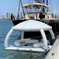 Jouets gonflables personnalisés d'eau d'oasis d'île flottante pour des équipements de divertissement flottants de yacht