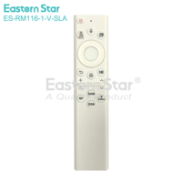 Télécommande vocale intelligente de qualité ES-RM116-1-V-SLA pour téléviseur Samsung Bluetooth BN59-01385A BN59-01385B avec chargement solaire micro-lumière