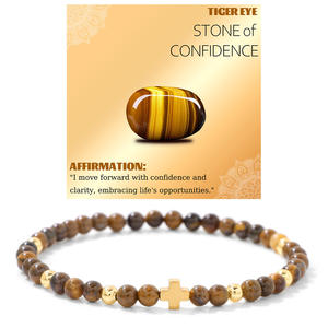 Bracelet en pierres énergétiques, fait main, perles <span class=keywords><strong>de</strong></span> <span class=keywords><strong>cristal</strong></span>, élastique, bijoux spirituels, cadeau attentionnel pour femmes et hommes - Product Image 4