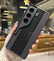 Coque de téléphone en TPU souple avec texture en fibre de carbone de luxe pour Samsung A10S A04S A05S A56 A17