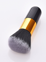 Pinceau de maquillage personnalisé à marque privée, pinceau Kabuki à tête plate pour fond de teint, pinceaux cosmétiques pour outils de beauté