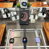 Reloj Inteligente H9promax con Pantalla Cuadrada Grande, Nuevo TFT para Llamadas y Juegos, Sistema Android, Multilingüe, Correa de Silicona Magnética H9