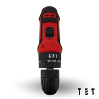 Perceuse à percussion miniature sans fil 21V 2.0Ah avec 2 batteries, perceuse-visseuse pour percer les murs en briques