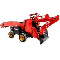 Chargeur de terrasse Tuoshan ZWY 60 avec moteur et pompe offrant une puissance de démolition élevée de 60 m³/h pour les mines souterraines étroites de 1,8 x 1,8 m