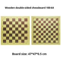 Grand jeu d'échecs en bois à 64 grilles, planche d'entraînement pour compétition spéciale avec roi de 95mm
