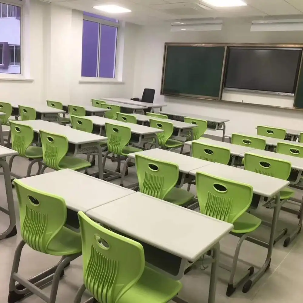 2020 de alta calidad muebles de la Escuela de escritorios y sillas de escritorio y silla para estudiantes