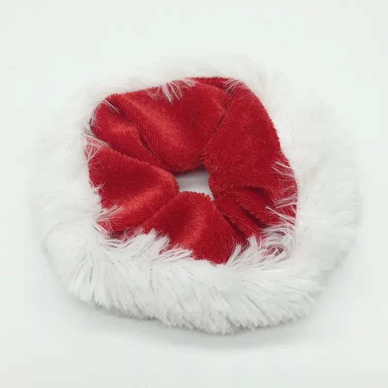 Hot Women Festival Christmas Scrunchies Santa Winter Hair Rings Flake Snowman Hair Ties Factory Wholesale