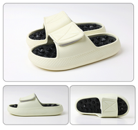 Chaussons de massage magnétique à acupression pour hommes et femmes, grande taille, à bout ouvert, avec sangle réglable, pour la maison et la santé des pieds, idéaux pour l'été
