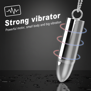 Kalung Vibrator Mini Peluru Baja Anti Karat MS Wholesale untuk Wanita, Kotak Mainan Seks untuk Pria - Product Image 2