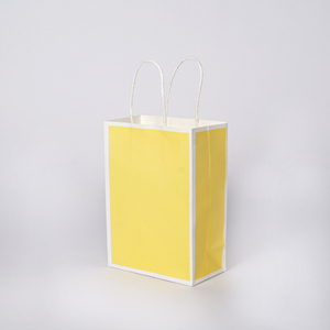 Sacchetti <span class=keywords><strong>di</strong></span> <span class=keywords><strong>carta</strong></span> Kraft colorata con manici Logo personalizzato addensato abbigliamento regalo riciclabile Shopping Emballage Personnalisé bustina - Product Image 4
