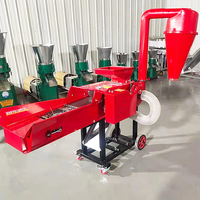 Machine de coupe-paille pour paille de riz et paille de blé hachoir à fourrage pour bétail chèvre mouton alimentation