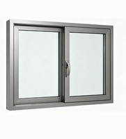 Ventana Corredera de Aluminio con Rotura de Puente Térmico de Alta Eficiencia Energética, Doble Acristalamiento, Insonorizada, Resistente al Viento, Horizontal, para Exterior/Sótano