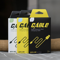 Boîte d'emballage de câble de données USB Type C Carton réutilisable pour accessoires de téléphone portable pour l'électronique grand public