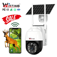 Cámara de Vigilancia Exterior Wistino 24/7 con Tarjeta SIM 4G, Monitoreo Remoto de Granjas y Ranchos, Detección Humanoide Inteligente con IA, Audio Bidireccional