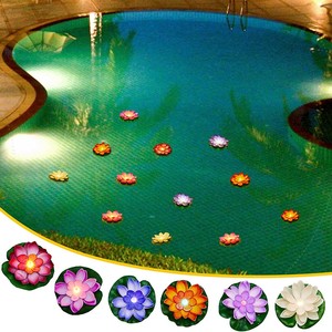 6 Chiếc Đèn Hồ Bơi Hoa Sen Nổi Đèn LED AO Phụ Kiện Trang Trí Hoa Huệ Nước Hoạt Động Bằng Pin Nhiều Màu 3.94 Inch - Product Image 4