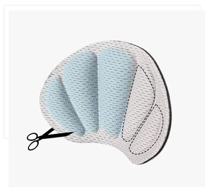 Al por mayor 2 unidades de almohadillas para zapatos, cojín de talón para calzado deportivo, plantillas ajustables antidesgaste para pies, plantillas recortables con adhesivo - Product Image 4