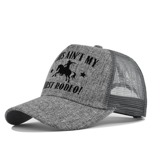 Vente chaude Imprimé Casquettes De Baseball Sérigraphie Maille Snapback Imprimé Casquettes De Camionneur Logo Personnalisé Unisexe Casquettes De Baseball - Product Image 4