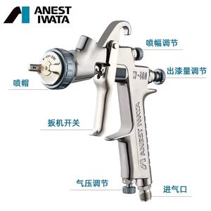 Pistolet à air comprimé Anest Iwata W-400-S35, buse de 1,4 mm, alimentation par gravité, pour peinture automobile - Product Image 1