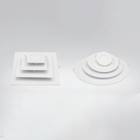 Plafonnier LED carré rond avec boîtier en aluminium, puissance multiple de 3W à 24W