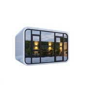 Casa Prefabricada Verde de Lujo de Alta Calidad, Oficina Móvil Moderna, Hotel con Energía Solar, Material CFRP, Forma Rectangular/Cuadrada, Múltiple