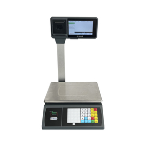 Pantalla dual de alta calidad Función inteligente Impresión térmica Reconocimiento AI Sistema Android Báscula de pesaje para seashop - Product Image 4