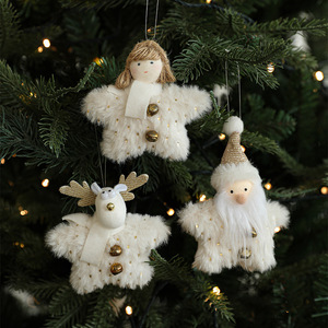 Hot-Selling New White Plush Doll Toy Cute Christmas <b>Tree</b> Hanging Decoration Ornament for Festive Decorations - Product Image 2