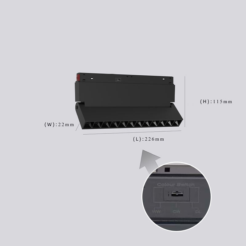 12W-Folding grille light