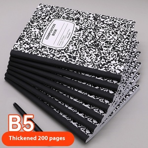 Kompozisyon defteri kalınlaşmış B5 Sewings moda notları baskılı stok-ücretsiz hediye çantası geri not defteri - Product Image 4