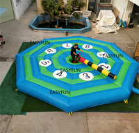 EASYFUN Parcours d'obstacles personnalisé pour la location, avec jeu sportif Toxic Meltdown Bike Standing Wipeout Last People Standing