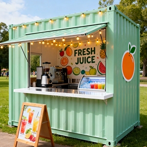 Diseño de Cafetería, Bar Móvil, Restaurante o Kiosco en Contenedor Marítimo Contemporáneo Personalizado - Product Image 5