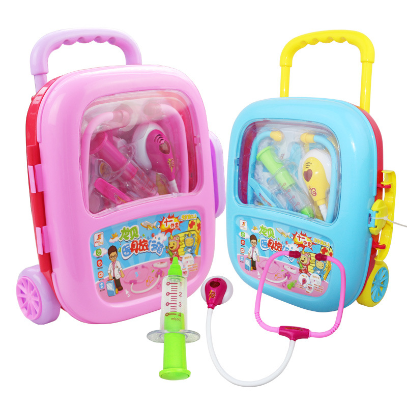 Kids Play House Plastic Toys Doctor Set Baby Toys Play Set Simulation Medicine Box Doctor Toys Stethoscope Injections