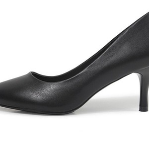 <span class=keywords><strong>Scarpe</strong></span> da Lavoro Professionali da Donna Nere con Tacco Grosso e Punta Bassa; <span class=keywords><strong>Scarpe</strong></span> in Pelle per Colloqui e Assistenti di Volo con Suola in Gomma - Product Image 5